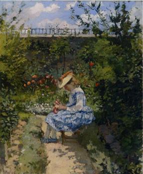 Camille Pissarro : Jeanne in the Garden, Pontoise